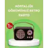 Nostaljik Retro Radyo – Bluetooth, USB ve FM Özellikli Şık Tasarım