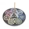 Obsidian Taşı 7 Çakra (Chakra) Tasarımı Tütsülük