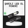Odak Ayarlı 2000 Lümen Şarjlı LED El Feneri