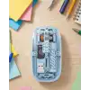 Ofis ve Günlük Kullanım İçin Mavi Bluetooth Kablosuz Mouse