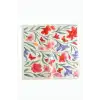 Orkide Desenli Zr Şifon Fular 50*50 cm