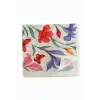 Orkide Desenli Zr Şifon Fular 50*50 cm