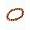 Oval Bambu Ahşap Bileklik 8 mm