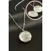 Oval Kapaklı Çelik Kolye