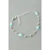 Oval Kristal Taşlı Bileklik