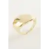 Oval Metal Yüzük