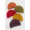 Oval Renkli Mandal Toka 6 cm