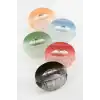 Oval Renkli Mandal Toka 6 cm