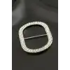 Oval Taşlı Kemer Tokası 2 Adet