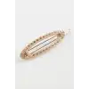 Oval Taşlı Klipsli Toka