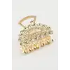 Oval Taşlı Metal Mandal Toka 4,5 cm