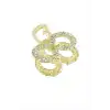 Oval Taşlı Minik Metal Mandal Toka 2,5 cm