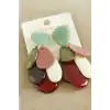 Oval Taşlı Zr Model Küpe