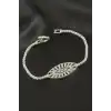Oval Zirkon Taşlı Çocuk Bileklik 16 cm