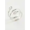 Oval Zirkon Taşlı Yüzük