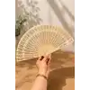 Oymalı Ahşap Yelpaze