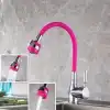 Oynar Başlıklı Tasarruflu Kubar Musluk Borusu ve Başlığı  Pembe