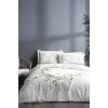 Özdilek Çift Kişilik Ranforce Nevresim Takımı Jardin De Flor Beyaz