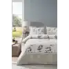 Özdilek Çift Kişilik Ranforce Nevresim Takımı Toile de Jouy Bej