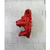 Özel Tasarım 3d Aslan Figürü Duvar Süsü Dekoratif Heykel 20x21 Cm