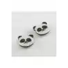 Panda Mıknatıslı Plastik Çocuk Küpesi