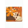 Papatya Desenli Zr Şifon Fular 50*50 cm