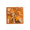 Papatya Desenli Zr Şifon Fular 50*50 cm