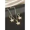 Papatya Taşlı Set Kolye