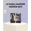 Paslanmaz Çelik Çok Fonksiyonlu 12 Manikür Seti