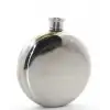 Paslanmaz Çelik Yuvarlak 5 Oz Tekli Matara Çelik Renk