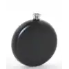 Paslanmaz Çelik Yuvarlak 8 Oz Tekli Matara Siyah Renk