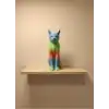 Pastel Rainbow Kedi Figürü Masa ve Raf Üstü Ev Dekorasyonu