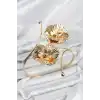 Pazu Bileklik Gold Renk Pirinç Çiçek Model
