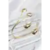 Pazu Bileklik Gold Renk Pirinç Damla Model