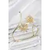 Pazu Bileklik Gold Renk Pirinç Lotus Model