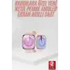 Pembe Akıllı Saat 49mm iOS & Android Uyumlu Arama Özellikli