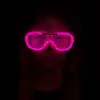 Pembe Led Işıklı Parti Gözlüğü - Neon 3 Modlu
