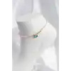 Pembe Renk Boncuklu Balık Figürlü Halhal