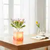 Pembe Saksılı LED Yapay Çiçek
