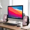 Pembe USB 2.0 + 3.5mm USB Hoparlör