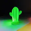 Pilli Silikon Led Işıklı Sevimli Kaktüs Gece Lambası Aydınlatması