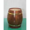 Pirinç Ahşap Fıçı Kumbara