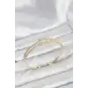 Pirinç Gold Renk Baget Model Kadın Bileklik