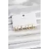 Pirinç Gold Renk Botega Model Kadın Küpe Seti