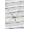 Pirinç Gold Renk Damla Model Kadın Kolye