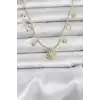 Pirinç Gold Renk Güneş Model Kadın Kolye