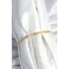 Pirinç Gold Renk Kadın Manifest Bileklik