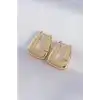 Pirinç Gold Renk Kalın Küpe