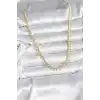 Pirinç Gold Renk Sıralı Yıldız Kadın Kolye