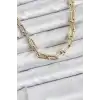 Pirinç Gold Renk Tifani Model Kadın Kolye